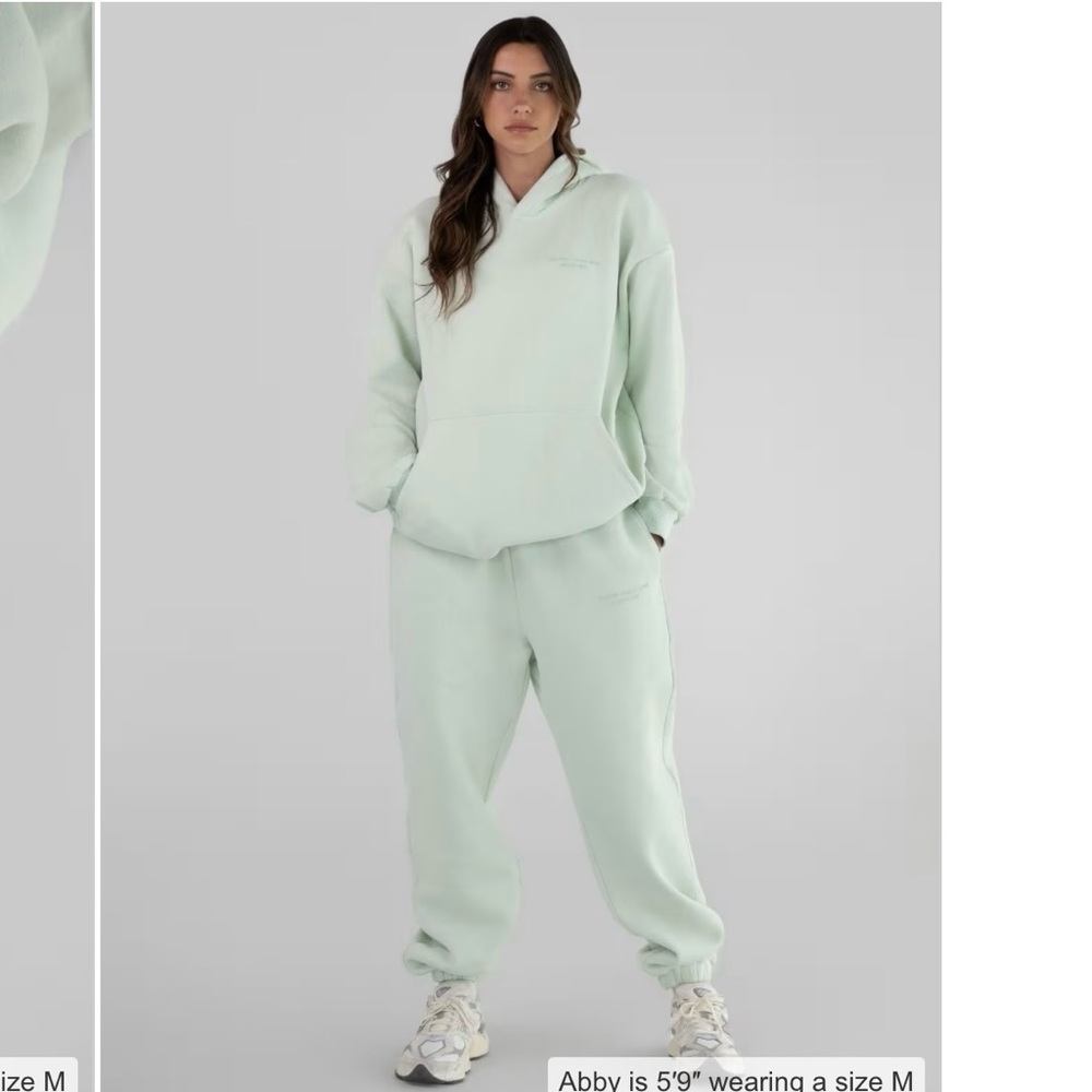 Cmfrt Collection Pastel Edit Mint Green Sweatpants Size Large NWOT Men Women - Picture 4 of 9